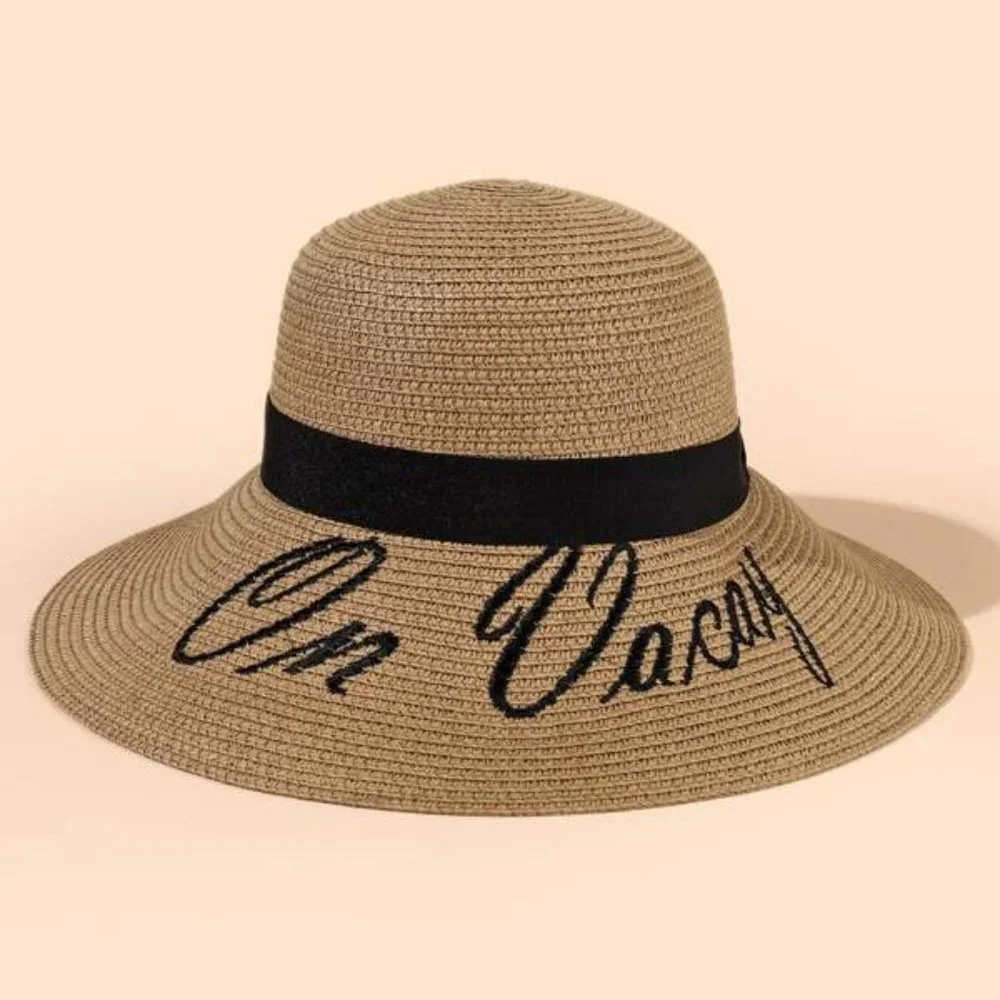 NWT Embroidery Detail Sun Hat